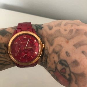 Michael Kors watch red